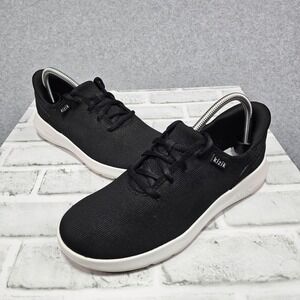 Kizik Madrid Eco-Knit Slip-On Casual Sneakers Black/White Size M7.5 W9 No Insole